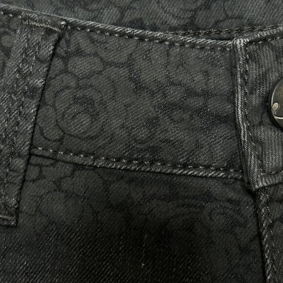 Mavi Jeans Co. Black Floral Patterned Womens Skinny Jeans - Picture 5 of 12
